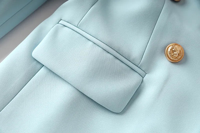 Two-Piece Skirt Set in sky blue