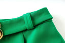 Two-Piece Skirt Set in green