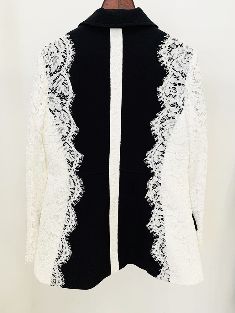 BLACK LACE BLAZER