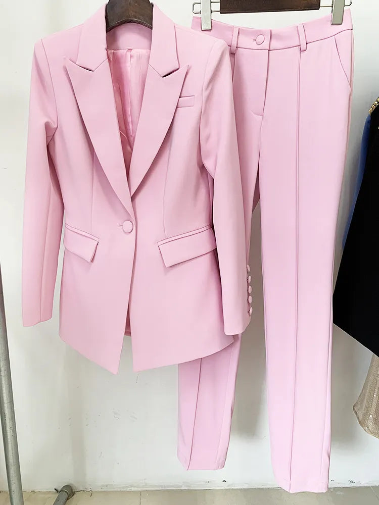 Antonia Pink Two-Piece Set