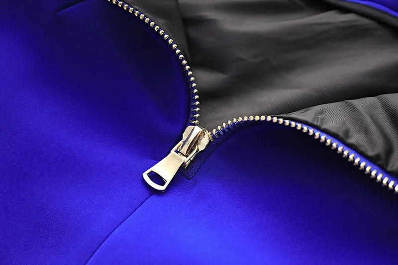 Two-Piece Skirt Set in royal blue