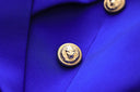 Two-Piece Skirt Set in royal blue