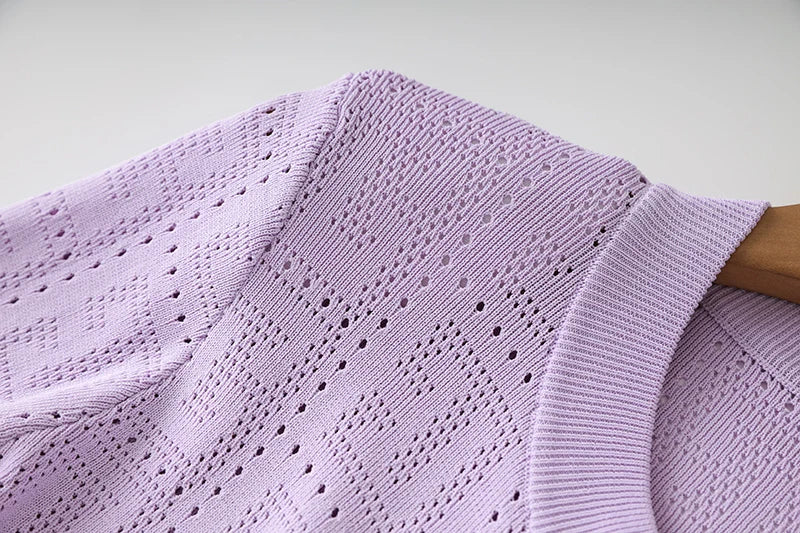 Zeina Long Sleeve Wool Sweater