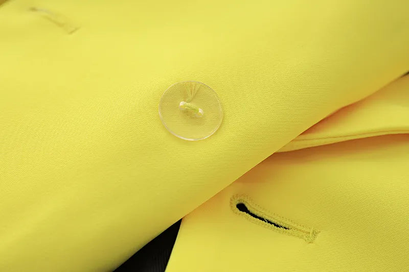 Two-Piece Skirt Set in yellow
