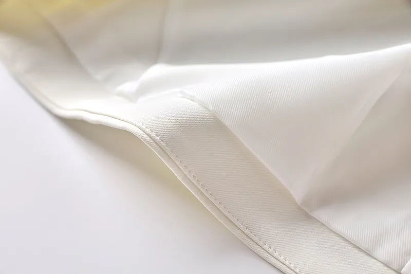 Two-Piece Skirt Set in white and black colors