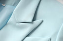 Two-Piece Skirt Set in sky blue