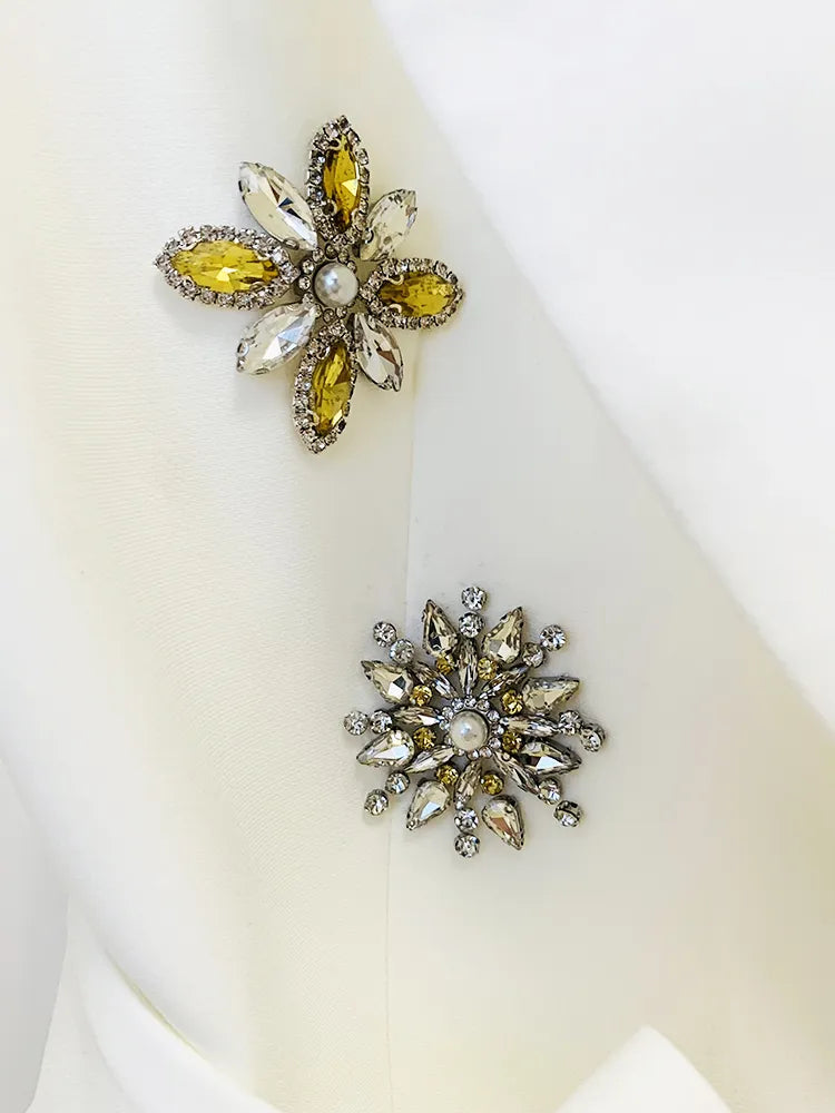 Swarovski Diamond Belted Blazer