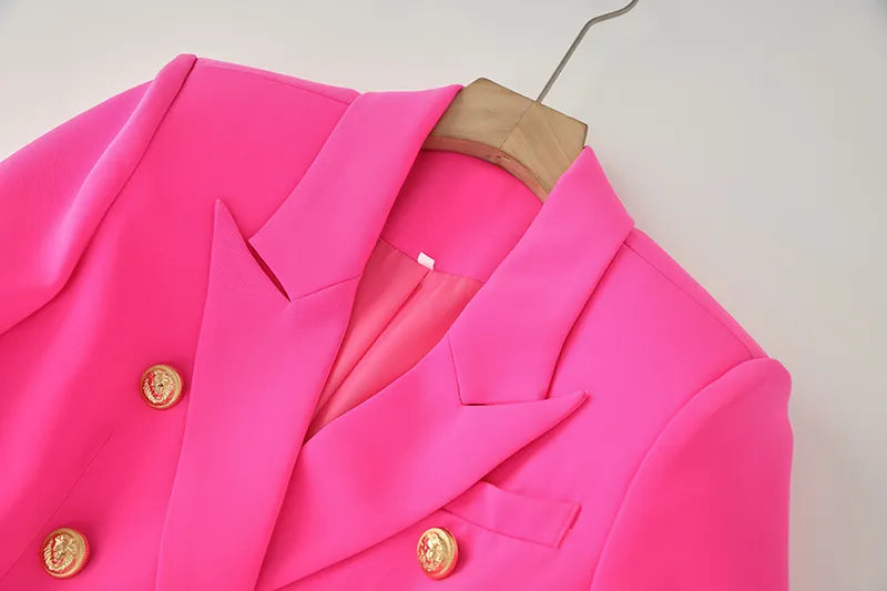 Two-Piece Skirt Set in fuchsia