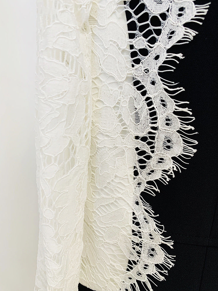 BLACK LACE BLAZER