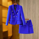 Set gonna due pezzi in blu reale