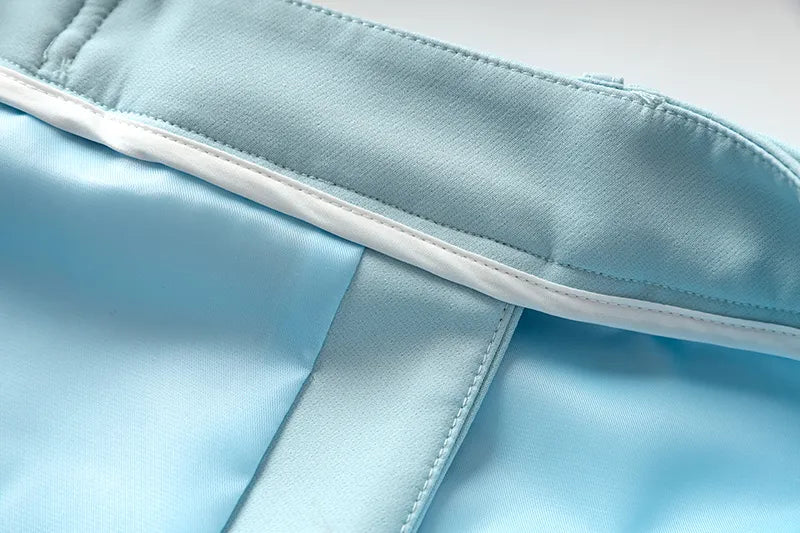 Two-Piece Skirt Set in sky blue