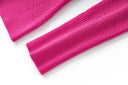 Sia Long Sleeve Wool Top in Fuchsia