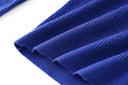 Sia Long Sleeve Wool Top in Royal Blue