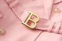 Vestido estilo blazer Paola en rosa 