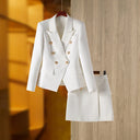 Set gonna due pezzi in bianco e nero