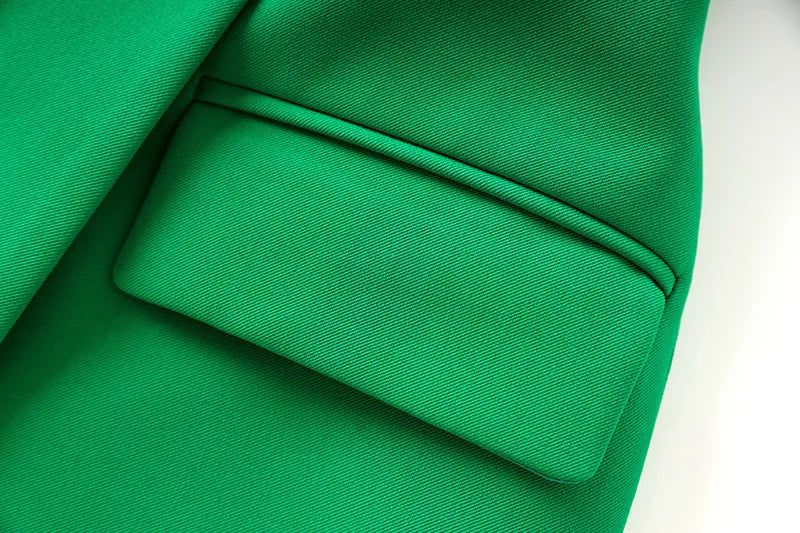 Two-Piece Skirt Set in green