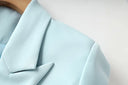 Two-Piece Skirt Set in sky blue