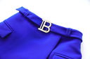 Two-Piece Skirt Set in royal blue