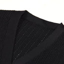 Diamond Button Short Sleeve Knitted Vest Top