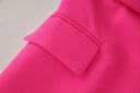 Two-Piece Skirt Set in fuchsia