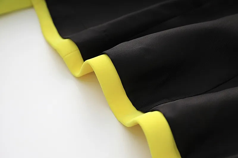 Two-Piece Skirt Set in yellow