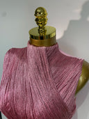Pink Fringe Bandage Dress
