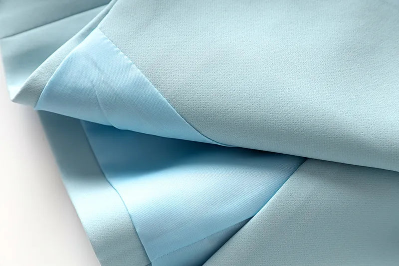 Two-Piece Skirt Set in sky blue
