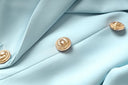 Two-Piece Skirt Set in sky blue
