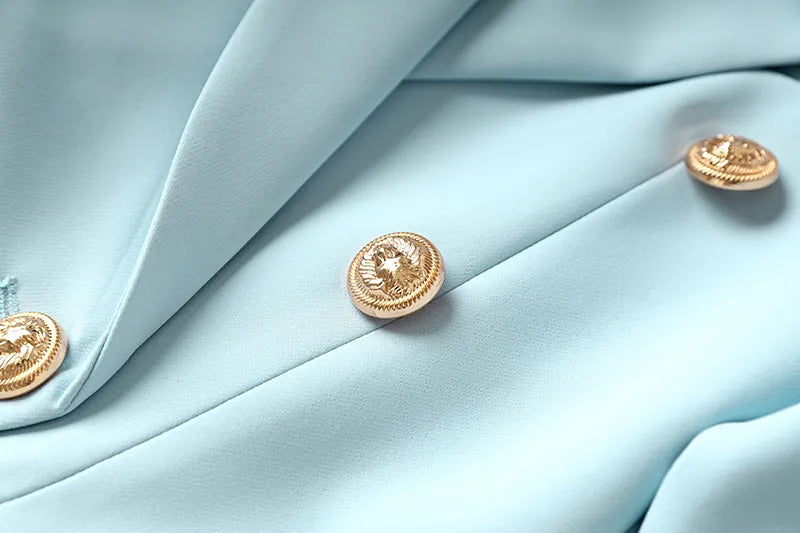 Two-Piece Skirt Set in sky blue