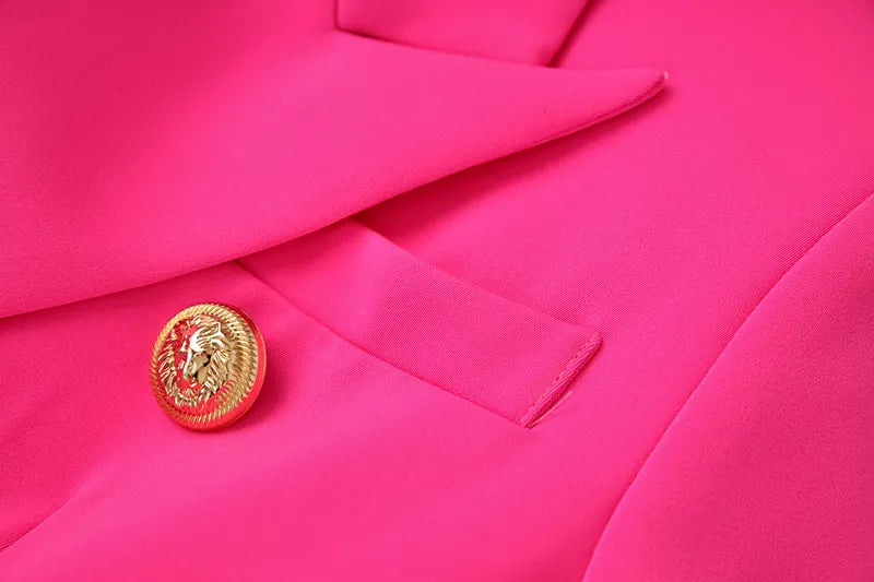 Two-Piece Skirt Set in fuchsia
