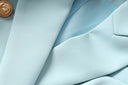 Two-Piece Skirt Set in sky blue