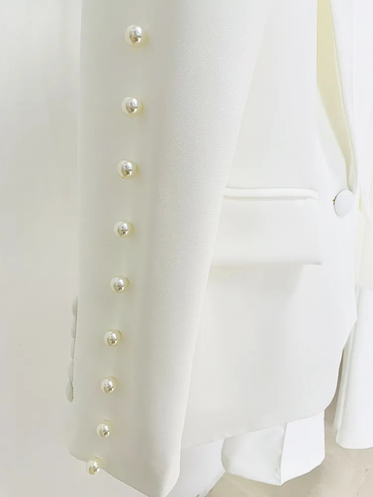 White Two-Piece with Pearls