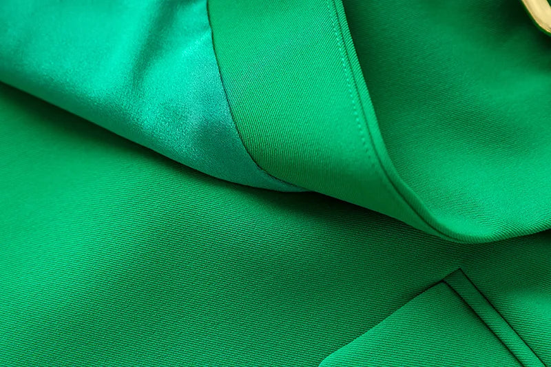 Two-Piece Skirt Set in green