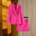 Set gonna due pezzi in fucsia