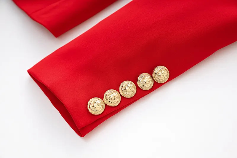Two-Piece Skirt Set in red