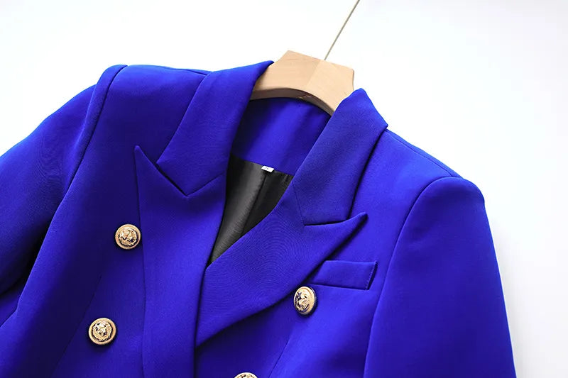 Two-Piece Skirt Set in royal blue