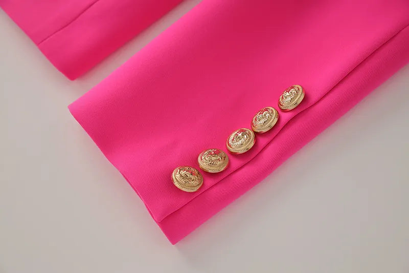 Two-Piece Skirt Set in fuchsia