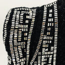 BLAZER CRUZADO DE TWEED CON DECORACIONES NEGRO 