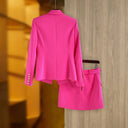 Set gonna due pezzi in fucsia
