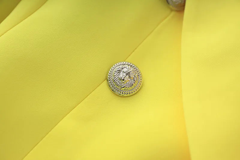 Two-Piece Skirt Set in yellow