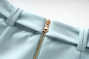 Two-Piece Skirt Set in sky blue
