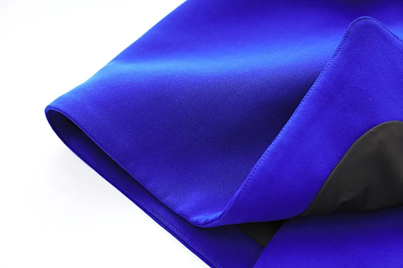 Two-Piece Skirt Set in royal blue