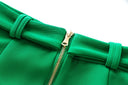Two-Piece Skirt Set in green
