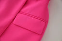 Two-Piece Skirt Set in fuchsia