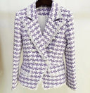 BLAZER TWEED MORADO/BLANCO 
