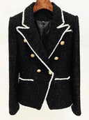 BLAZER DE TWEED EN NEGRO 