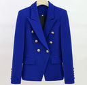 Double Breasted Blazer in Royal Blue