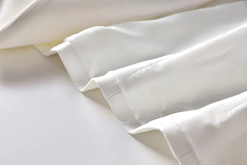Two-Piece Skirt Set in white and black colors