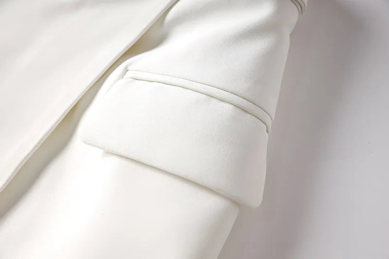 Two-Piece Skirt Set in white and black colors