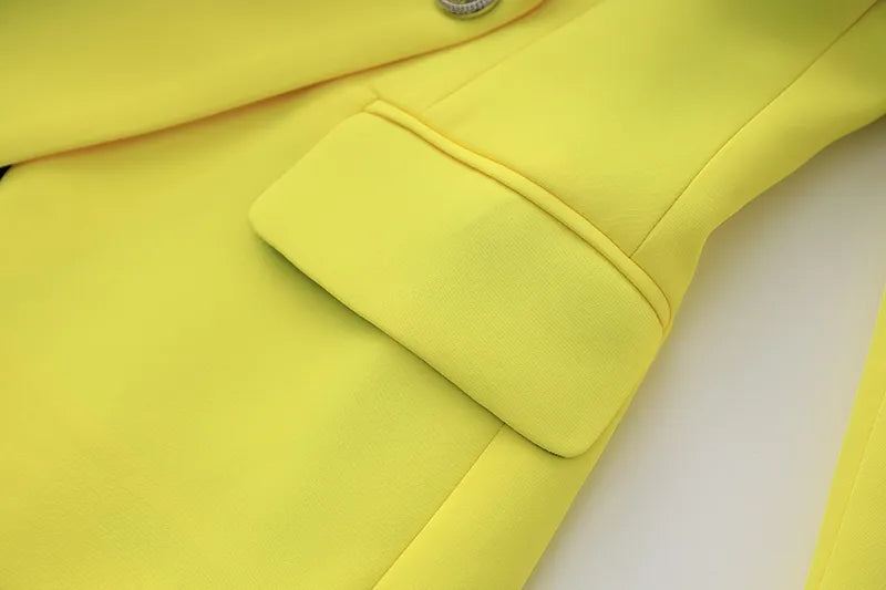 Two-Piece Skirt Set in yellow